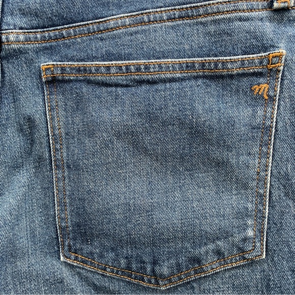 Madewell The Perfect Vintage Straight Jeans Blue Cropped Women's Petite Size 31P - Picture 16 of 16